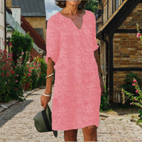 Elegantes Damenkleid mit femininer Silhouette – Rosa