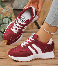 Emilia | Komfort Sneaker Damen modern elegant – Rot