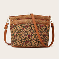 Damen-Schultertasche im Ethno-Stil aus PU-Leder – Braun 1