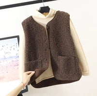 Damen Ärmellose Winterweste Warm Gemütlich Stylisch für Kalte Tage – Dunkelkhaki