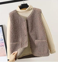 Damen Ärmellose Winterweste Warm Gemütlich Stylisch für Kalte Tage – Hellkhaki