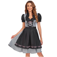 Damen Traditionelles Elegantes Dirndlkleid | Festlich – Schwarz