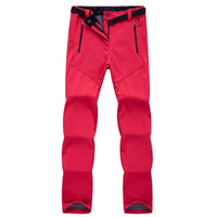 Damen-Wanderhosen – Elastische Trekkinghosen für Outdoor-Aktivitäten – Rot