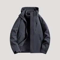 Damen Wasserdichte Outdoor Windbreaker Jacke Leicht & Windabweisend für Aktive – Schwarz