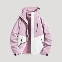 Damen Wasserdichte Outdoor Windbreaker Jacke Leicht & Windabweisend für Aktive – Helllila