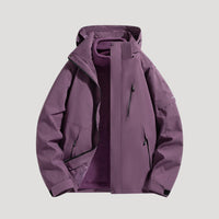 Damen Wasserdichte Outdoor Windbreaker Jacke Leicht & Windabweisend für Aktive – Lila