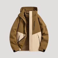 Damen Wasserdichte Outdoor Windbreaker Jacke Leicht & Windabweisend für Aktive – Braun