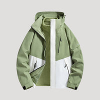 Damen Wasserdichte Outdoor Windbreaker Jacke Leicht & Windabweisend für Aktive – Grün