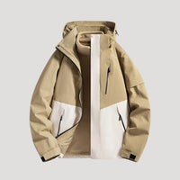 Damen Wasserdichte Outdoor Windbreaker Jacke Leicht & Windabweisend für Aktive – Beige