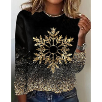 Damenpullover Klassisch Bequem Schwarz – Schwarz