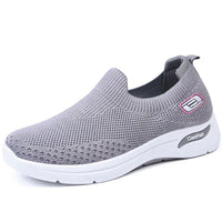 SommerFit Sneakers | Mesh Slip-on Damenschuh – Grau