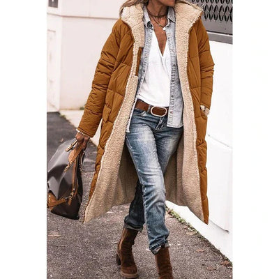 Leyveria | Fleece & Lässiger Kapuzenmantel – Blau