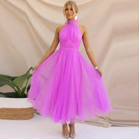 Sonya - Rückenfreies elegantes Sommerkleid – Lila