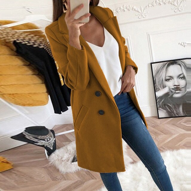 Yierla | Neue Mode Langärmeliger Straßenkleidung Wollblazer