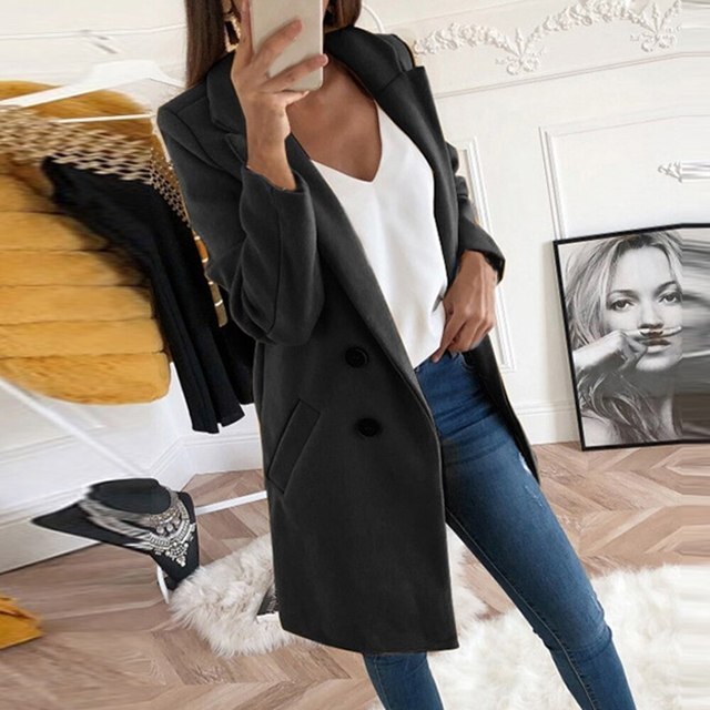 Yierla | Neue Mode Langärmeliger Straßenkleidung Wollblazer