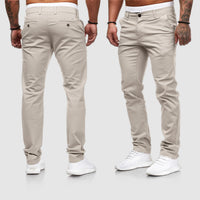 Chinohose für Herren - Luftige Stretch Hose für den Sommer – Khaki