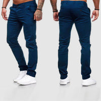 Chinohose für Herren - Luftige Stretch Hose für den Sommer – Blau