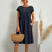Lillian - Elegantes und vielseitiges Kleid für Frauen – Dunkelblau