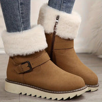 Elltrion | Freizeit-Stiefeletten mit Kunstfell-Futter, nicht waschbar – Dunkelbraun