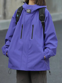 Shivorn | Athleisure Kapuzenjacke, bequem und modisch – Dunkelviolett