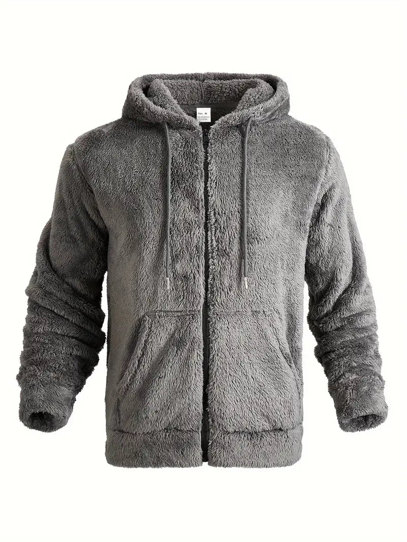 Liatrax | Klassischer einfarbiger Fleece-Hoodie für Männer – lässig und vielseitig