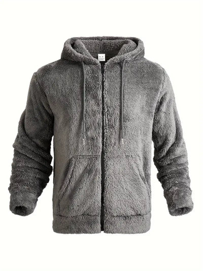 Liatrax | Klassischer einfarbiger Fleece-Hoodie für Männer – lässig und vielseitig