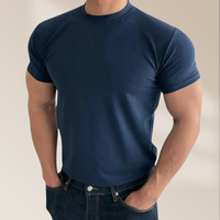 Herren Perfekt sitzende T-Shirt kurzarm – Marine