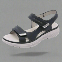 Heidemarie | Elegante Sandalen für empfindliche Füße – Schwarz