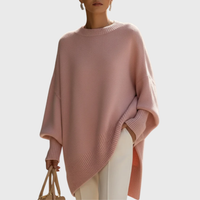 Livia | Oversize-Poncho-Pullover – Rosé