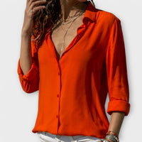 Clara | Exklusive Damenbluse Kollektion – Orange