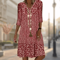 Das elegante und bequeme Kleid – Rot
