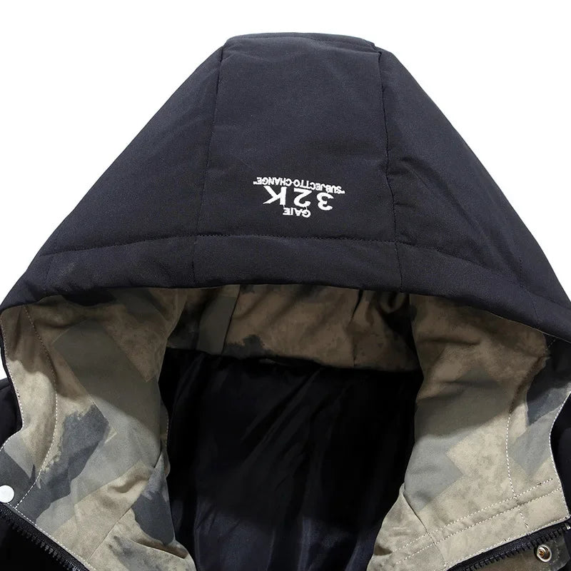 Renji | Herrenjacke mit fester Kapuze, dick und warm