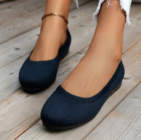 Mandy | Orthopädische Schmerzfreie Ballerinas – Dunkelblau