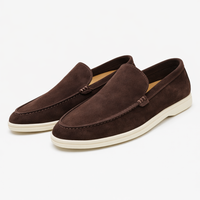 Lynor - Samtige Slipper – Dunkelbraun