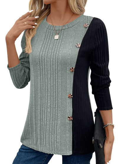 Donna | Gerippte Bluse