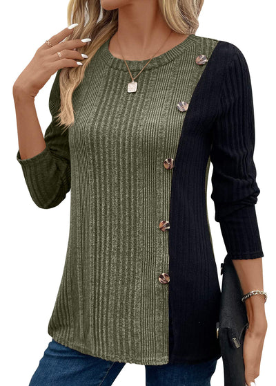 Donna | Gerippte Bluse