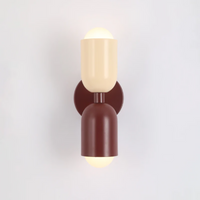 Doppelseitige LED-Wandleuchte Colorwave – Moderne Innenwandleuchte für Wohn- und Schlafzimmer – Rot-Weiß