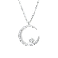 Yalessa – Elegante Halskette mit Mondmotiv – Silber