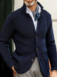 Benno- Eleganter Herren Cardigan – Marine