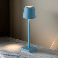 Lumina Light | Multifunktionale drahtlose, wiederaufladbare Tischlampe für sommerliche Beleuchtung – Blau