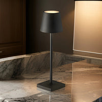 Lumina Light | Multifunktionale drahtlose, wiederaufladbare Tischlampe für sommerliche Beleuchtung – Schwarz