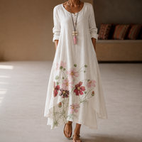 Flor - Stilvolles und leichtes Kleid – Weiß