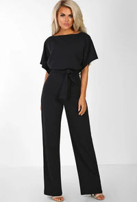 Giselle - Eleganter Freizeit-Jumpsuit – Schwarz