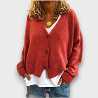 Shamira – Strickcardigan – Orangerot