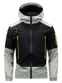 Tezaro | Wasserdichte Windbreakerjacke für Herren Herbst – Grau
