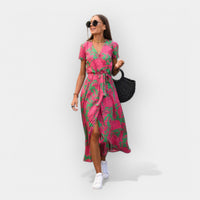 Elegantes Bequemes Damen Kleid – Rosa