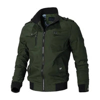 Winddichte Winter-Bomberjacke für Herren – Oliv