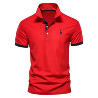 Brent - Herren-Casual-Poloshirt – Rot