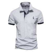 Brent - Herren-Casual-Poloshirt – Grau