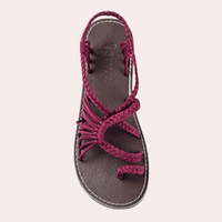 Bequeme Damen Strandsandalen mit weicher Sohle – Rot